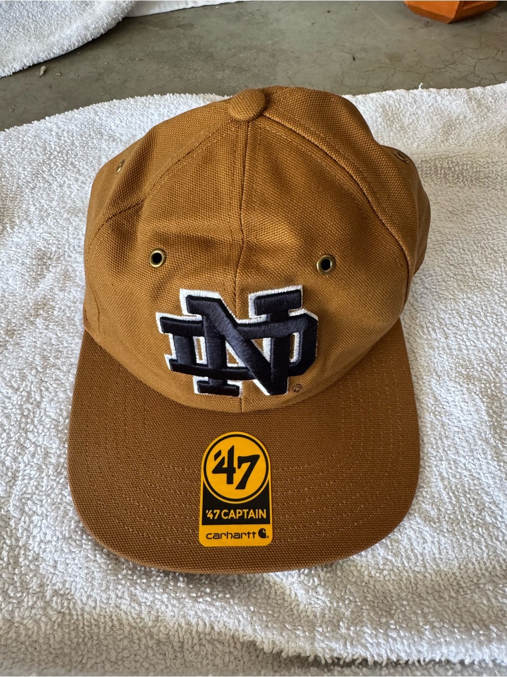 Notre Dame 47 Brand Carhartt Brown Snapback Hat